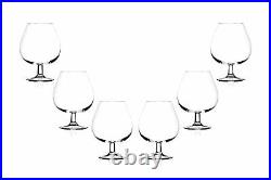 Invino Brandy Stemless Glasses Set 22.5 Oz, Crystal Clear Glassware Set of (6)