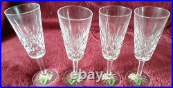 Ireland Vintage Set (4) Waterford Crystal Lismore Flute Champagne NWT