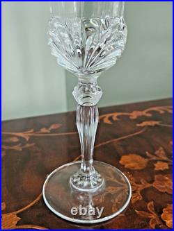 Italian Aurea Fluted Champagne Glasses Royal Crystal Rock Set Of 6 8.5 tall