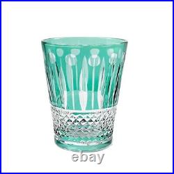 J77 Set Of 5 Handmade Glasses Hand Cut Crystal Whiskey Wine Beverage Glass 10oz