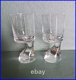 Joe Colombo Assemetrico Riedel Cordial Glasses 4 1/2 Set of 2 Joe Colombo Assemetrico Riedel Cordial Glasses 4 1/2 Set of 2