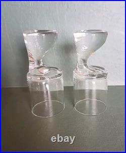 Joe Colombo Assemetrico Riedel Cordial Glasses 4 1/2 Set of 2 Joe Colombo Assemetrico Riedel Cordial Glasses 4 1/2 Set of 2