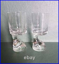 Joe Colombo Assemetrico Riedel Cordial Glasses 4 1/2 Set of 2 Joe Colombo Assemetrico Riedel Cordial Glasses 4 1/2 Set of 2