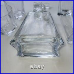 JoyJolt Glassware Luna Whiskey Crystal Decanter And Glass Set x 5 Model JC102108