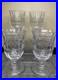 Juliska Colette Clear GLASS Goblets set of 4 Signed & Labels- Made in Portugal