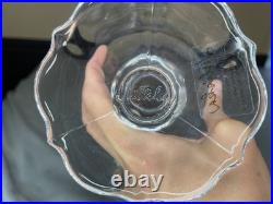 Juliska Colette Clear GLASS Goblets set of 4 Signed & Labels- Made in Portugal
