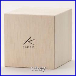 Kagami Crystal Azekura Whiskey Rocks Glass BlueInk T394-312BLK Crystal Glassware