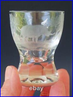 Kenyan-African by QUEEN LACE Cordial Glass Cut Crystal Safari Animals Set of 5