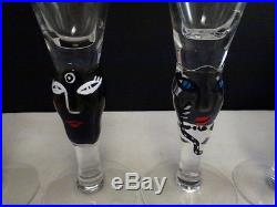 Kosta Boda Open Minds Shot Glass SET OF 4 OR GREAT FOR CORDIALS
