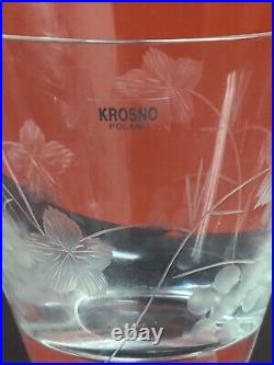 Krosno Glassware Set laser etched 12pcs