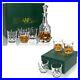LANFULA Liquor Whiskey Decanter Set + Rock Glasses Set Gift-Box for Men Dad