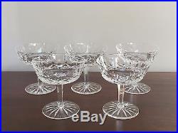 LISMORE Waterford Crystal Champagne/Tall Sherbet Set of 5