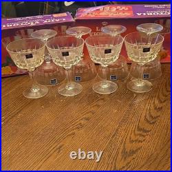 Lady Victoria Fine Crystal Stemware, 22 Piece, Imported From France