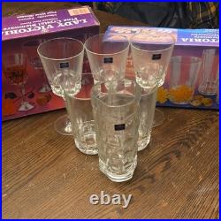 Lady Victoria Fine Crystal Stemware, 22 Piece, Imported From France