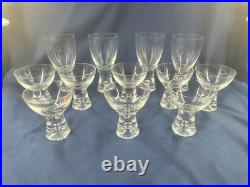 Large Collection Of 12 Crystal Iittala Tapio Cocktail Air Bubble Glasses