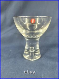 Large Collection Of 12 Crystal Iittala Tapio Cocktail Air Bubble Glasses