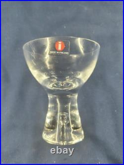 Large Collection Of 12 Crystal Iittala Tapio Cocktail Air Bubble Glasses