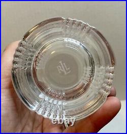 Lauren Ralph Lauren Home Crystal Glassware Set of 4 Highball Glen Plaid NIB