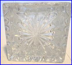 Lead Crystal Decanter Barware Glassware Set Bohemia Czech 1970's 750ML