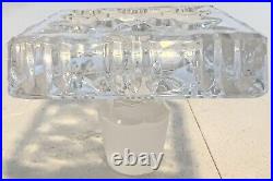 Lead Crystal Decanter Barware Glassware Set Bohemia Czech 1970's 750ML