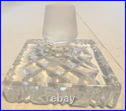 Lead Crystal Decanter Barware Glassware Set Bohemia Czech 1970's 750ML