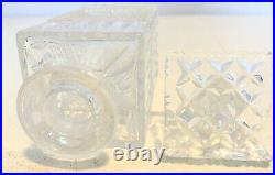 Lead Crystal Decanter Barware Glassware Set Bohemia Czech 1970's 750ML