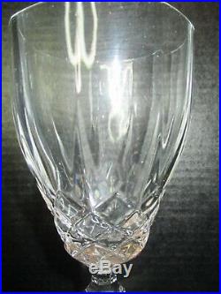 Lead Crystal Waffle Design Set of 12 Water Goblets