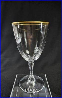 Lenox Crystal Mansfield (Gold Trim) Wine Glasses 5 7/8 Set of 8 Excellent