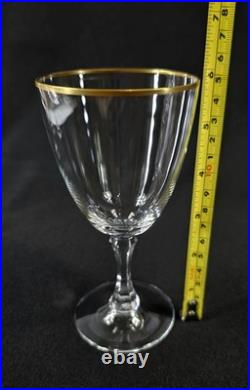 Lenox Crystal Mansfield (Gold Trim) Wine Glasses 5 7/8 Set of 8 Excellent