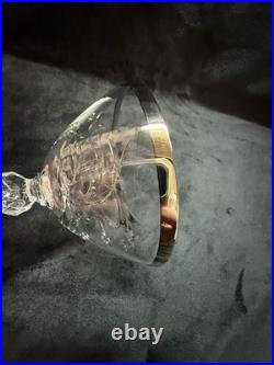 Lenox Kingsley Tiffin-Franciscan Platinum Etched Crystal 8-Pc Set Goblets Coupes