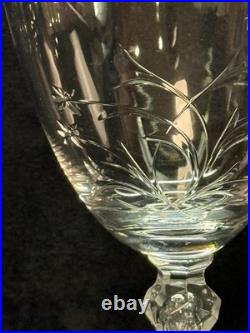 Lenox Kingsley Tiffin-Franciscan Platinum Etched Crystal 8-Pc Set Goblets Coupes