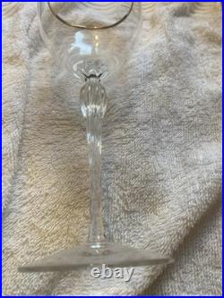 Lenox Monroe Twelve (12) Crystal & Gold Wine Glasses