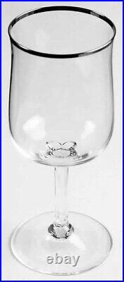 Lenox Platinum Trimmed Crystal Desire Glassware A+ Pristine