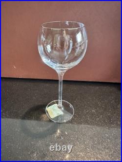 Lenox SOLITAIRE PLATINUM Crystal Wine Glasses 8 Set of 12 New in Boxes