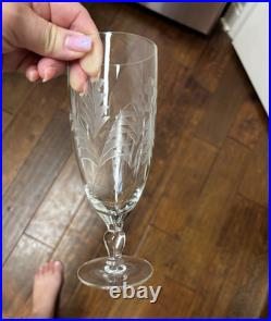 Libbey Wheat Stem 3003 Cut Crystal Stemware Set 45 Pc Discontinued