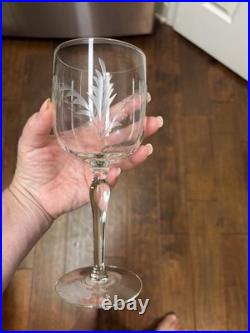 Libbey Wheat Stem 3003 Cut Crystal Stemware Set 45 Pc Discontinued
