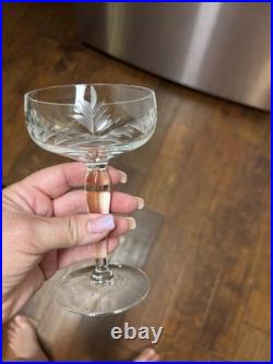 Libbey Wheat Stem 3003 Cut Crystal Stemware Set 45 Pc Discontinued