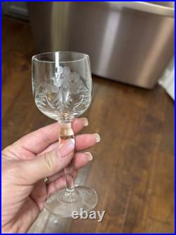 Libbey Wheat Stem 3003 Cut Crystal Stemware Set 45 Pc Discontinued