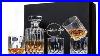 Lighten Life 5 Piece Whiskey Decanter Set Crystal Whiskey Decanter With 4 Glasses