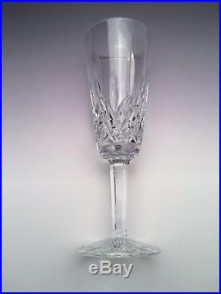 Lismore by Waterford set of 8 Crystal Champagne Flutes