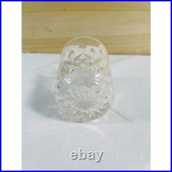 Lot of 7 Vintage Cut Crystal Whiskey Glasses Set Assorted Geometric Patterns