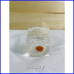 Lot of 7 Vintage Cut Crystal Whiskey Glasses Set Assorted Geometric Patterns