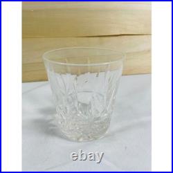 Lot of 7 Vintage Cut Crystal Whiskey Glasses Set Assorted Geometric Patterns