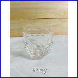 Lot of 7 Vintage Cut Crystal Whiskey Glasses Set Assorted Geometric Patterns