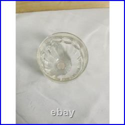 Lot of 7 Vintage Cut Crystal Whiskey Glasses Set Assorted Geometric Patterns