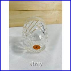Lot of 7 Vintage Cut Crystal Whiskey Glasses Set Assorted Geometric Patterns