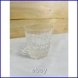 Lot of 7 Vintage Cut Crystal Whiskey Glasses Set Assorted Geometric Patterns