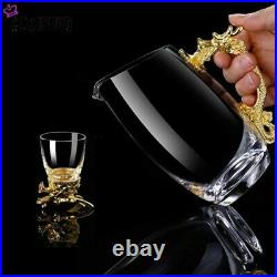 Luxury HQ Crystal Glass Full Zodiac Drinkware Set-12 Shot Glasses with Jug & Box