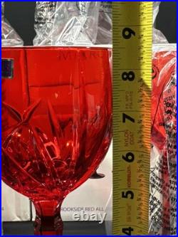 MARQUIS by WATERFORD Brookside Red Crystal Wine Glasses 8.5 Set of 4 Lot Of 3