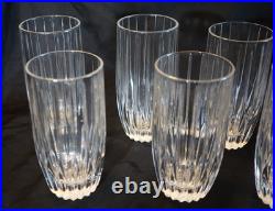 MIKASA CRYSTAL PARK LANE HIGHBALL GLASSES 5 5/8 SET of 10 CUT CRYSTAL 10oz